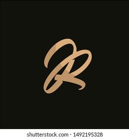 Jr Monogram Initials Logo Stock Vector (Royalty Free) 1492195328