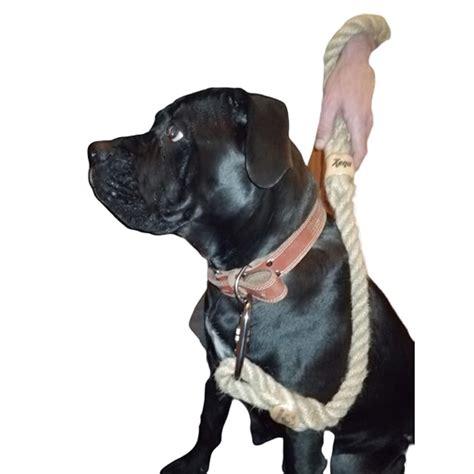 Dog Lead Natural Rope 20 Mm Heavy Duty Large Dogs Handmade Rope