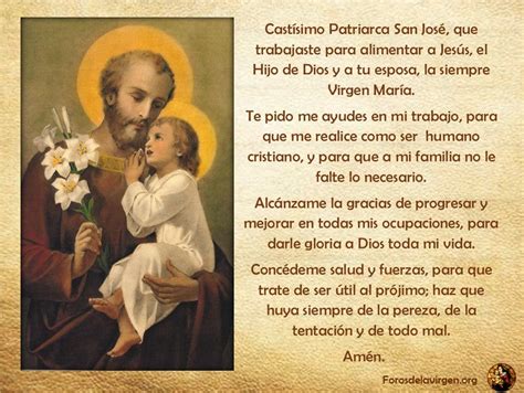 Oración a San José Oracion de gracias Oraciones catolicas milagrosas