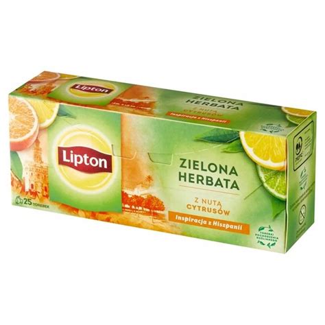 Herbata zielona Lipton z cytryną 25 szt Lipton Sklep EMPIK