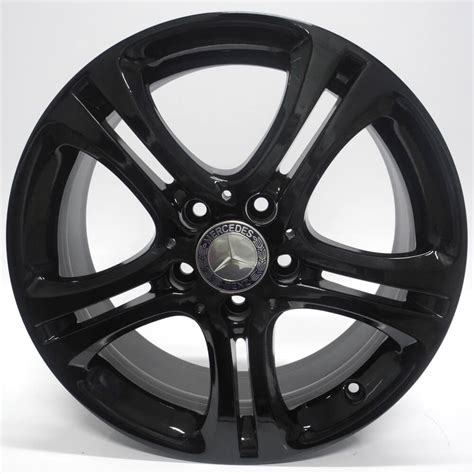 JOGO DE RODAS ORIGINAIS MERCEDES A200 2016 ARO 17X7 5 PRETA 5X112 ET 52