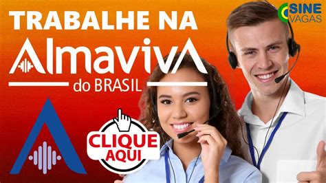 Trabalhe Na AlmavivA Sine Vagas Vagas De Emprego YouTube