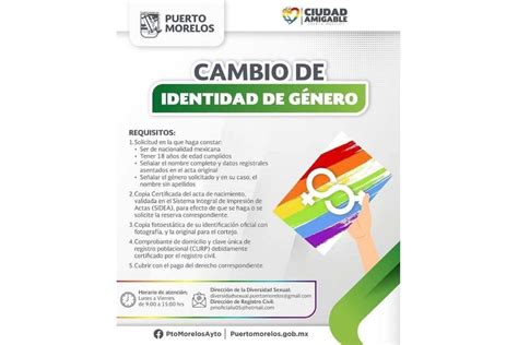 ¿cómo Realizar El Cambio De Identidad De Género En Puerto Morelos