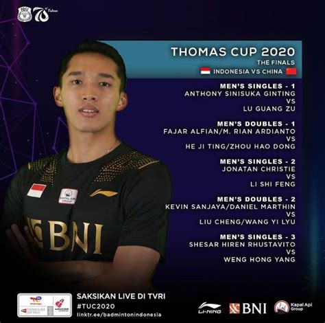 5 Fakta Menarik Kemenangan Indonesia Di Thomas Cup 2020