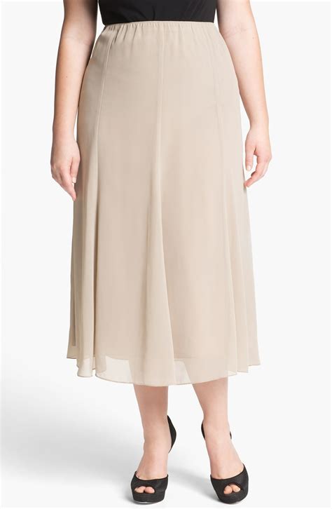 Alex Evenings Chiffon Skirt Plus Size Nordstrom