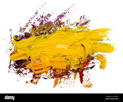 Closeup Brush Art Painting Artistic Stock Vector Images Alamy