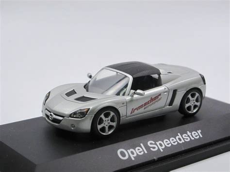 Schuco Opel Speedster 2000 2005 Silber Softtop Irmscher 143