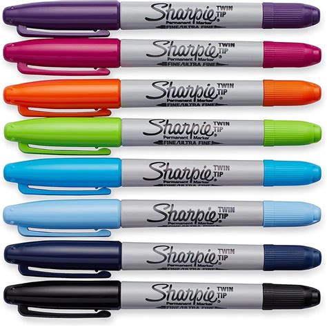 8 Marcador Permanente Sharpie Doble Punta Colores Surtidos Mercado Libre