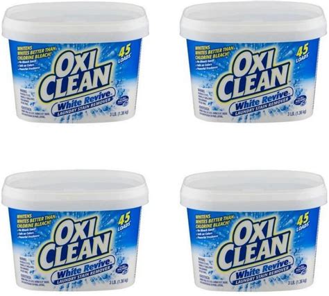 Oxiclean White Revive Laundry Whitener Stain Remover 3 Lbs 2 Pack 3 Lbs