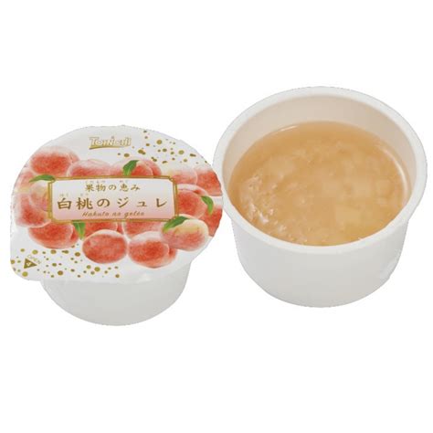 果物の恵みシリーズ ー 白桃のジュレ - 業務用デザート・業務用スイーツ.com