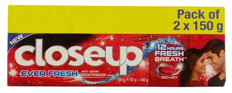 Buy Closeup Red Hot Gel Toothpaste Ever Fresh Fresh Breath G Combo Pack Online At Low