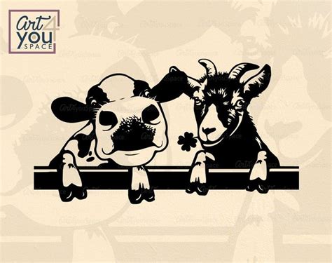 Embellishments Farm Animals Svg Svg Cut File Country Svg Cow Svg Pig