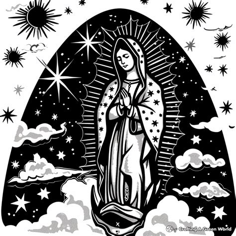 Virgen De Guadalupe Coloring Pages Free Printable