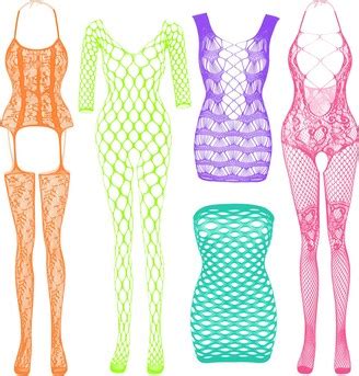 Virceivr Fishnet Lingerie For Women Fishnet Bodysuit Lace Bodysuits