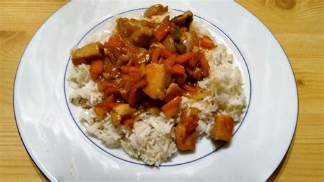 Hähnchen süß sauer wie beim Chinesen Chana Masala Asia Rice Ethnic