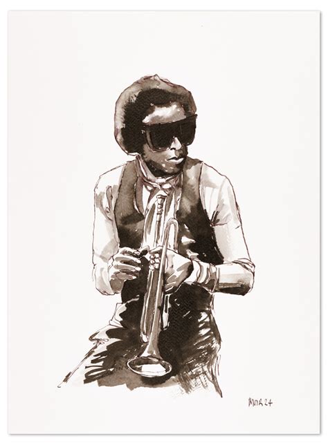 Miles Davis Jim Moir Art