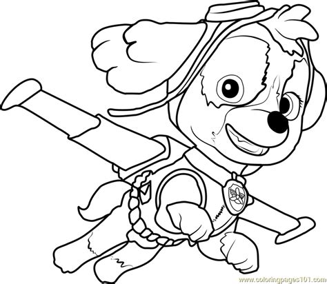 Paw Patrol Skye Coloring Pages