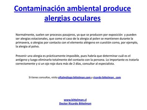 Contaminacion Ambiental Ricardo Bittelman PPT