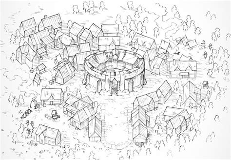 Greybanner 2 Minute Tabletop Drawing Tutorial Town Map Dungeon Maps