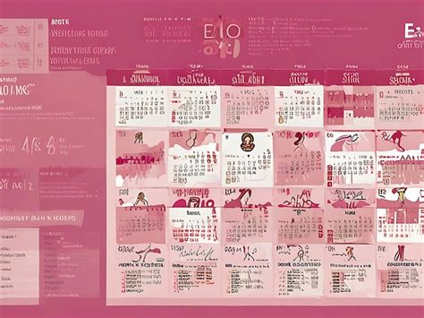 A Detailed Visual Of The Breast Cancer Awareness Month Calendar