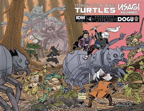 TMNT USAGI YOJIMBO WHEREWHEN #4 - Comic Book Direct