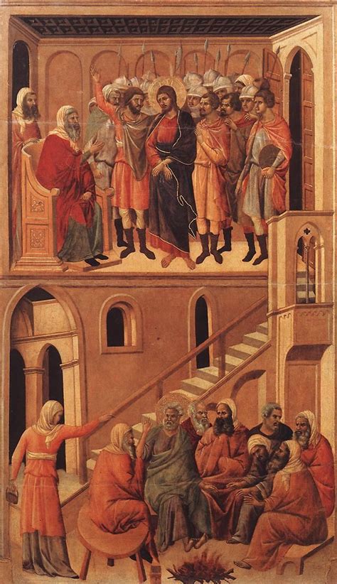 La Negacion De San Pedro Por Duccio Di Buoninsegna Fue Probablemente