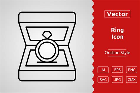 Vector Ring Outline Icon Graphic by Muhammad Atiq · Creative Fabrica