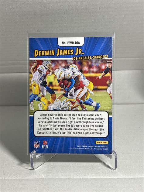 2022 Panini Contenders Derwin James Jr Emerald Power Players PWR DJA