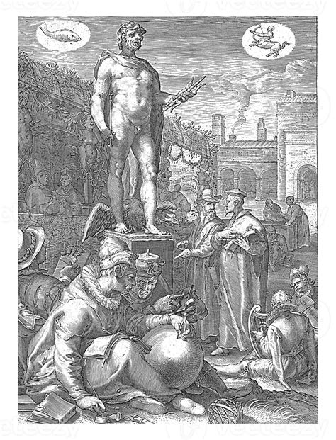 Jupiter Jan Saenredam After Hendrick Goltzius Stock