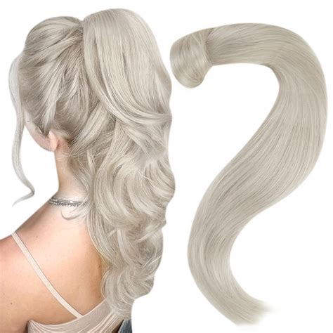 Amazon Easyouth Blonde Pony Tails Hair Extensions Human Hair