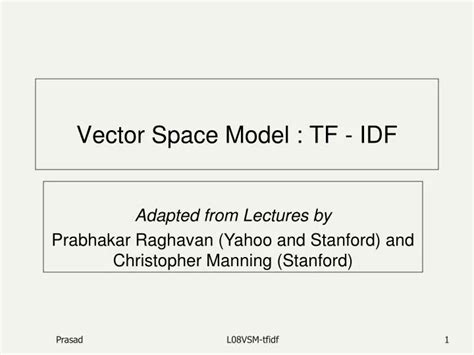 Ppt Vector Space Model Tf Idf Powerpoint Presentation Free