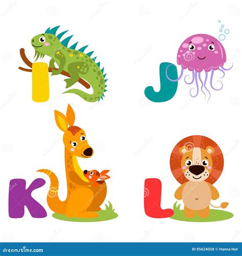 A Vector Illustration Of Alphabet Animals | CartoonDealer.com #85624058