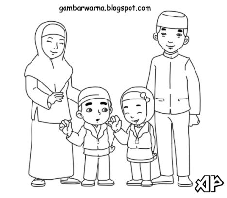 Gambar Mewarnai Keluarga Bahagia ~ gambar custom hd