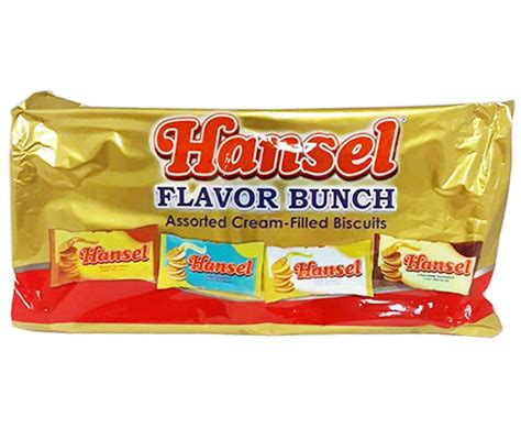 Hansel Flavor Bunch Assorted Cream Filled Biscuits 10 Packs X 31g