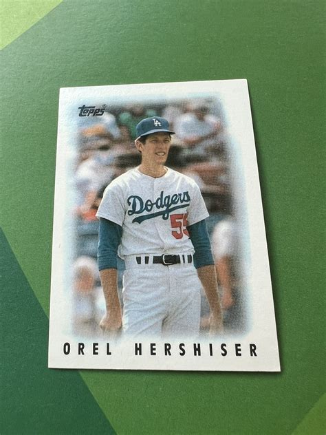 orel hershiser baseball card 10
