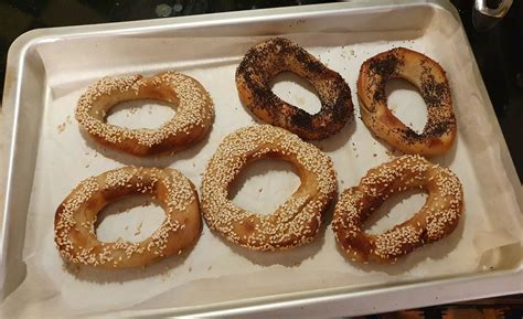 My failed attempt at making bagels today. They didn't rise as our ...