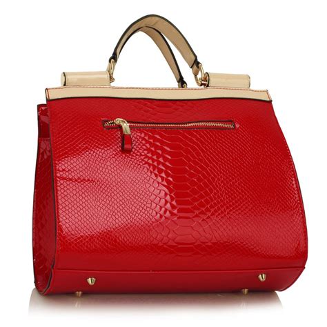 Wholesale Red Vintage Style Fashion Tote Handbag