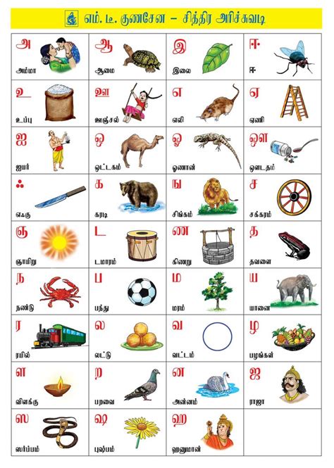 Basic Tamil Learning Worksheets