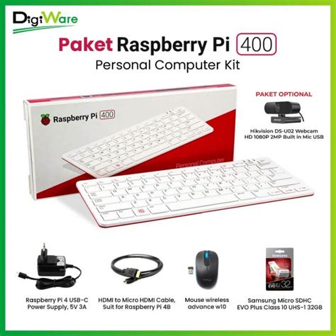 Paket Raspberry Pi Personal Computer Kit Digiware Store