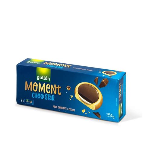 Moment Choco Star Milk Chocolate Biscuits Moment Gullón