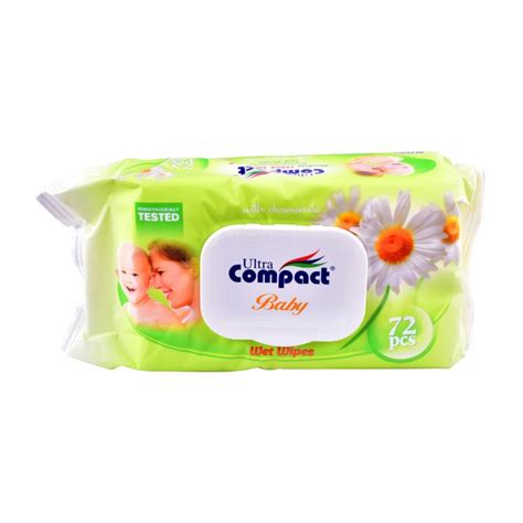 Ultra Compact Baby Wet Wipes 72p Chamomile