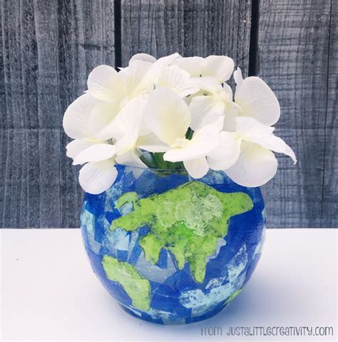 A Glimpse Inside Two Ways To Create A World Globe Vase For Earth Day