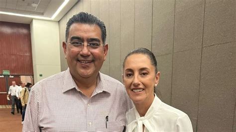 Sergio Salomón reitera trabajo conjunto con Claudia Sheinbaum para