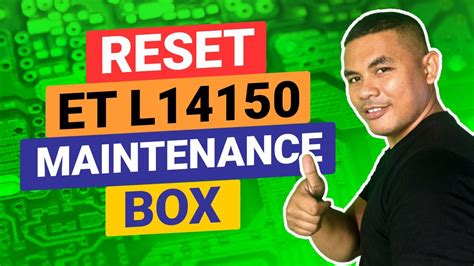 How To Reset Epson L Maintenance Box Youtube