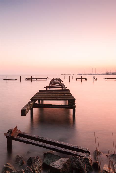 Free Images Sea Coast Horizon Dock Sunrise Sunset Bridge