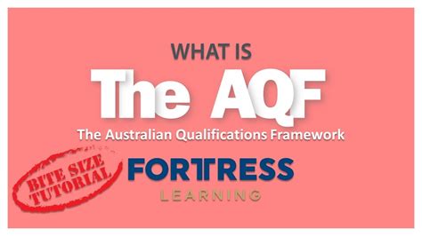 What Is The Australian Qualifications Framework Aqf Tae