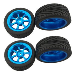 4pcs Alloy Rims Tires RC Car Wheel Tyre For 1 18 WLToys A959 B A969 B