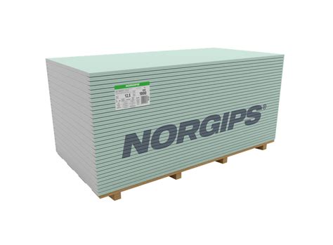 NORGIPS S GKBI 12 5 mm typ H2 Płyty impregnowane Płyty gipsowo