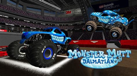 Rigs Of Rods Monster Jam Monster Mutt Dalmatian Ice Freestyle