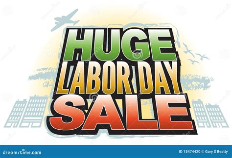 Huge Labor Day Sale Stock Illustration Illustration Of Summer